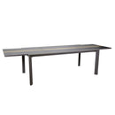 Tavolo Allungabile da Giardino 200/300,5x104xh76 cm in Alluminio Riverside Tortora