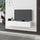Meuble TV suspendu 135x31,7x25 cm en MDF Francy Blanc