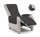 Housse de fauteuil matelassée double face gris clair/gris foncé