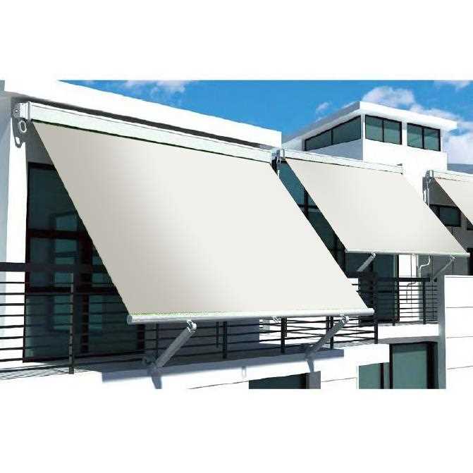 Tenda da Sole Avvolgibile Manuale 200x250 cm in Alluminio e Poliestere Beverly Beige-2