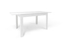Tavolo Allungabile 120/170x80x75 cm Ossido Bianco e Ossido Bianco   