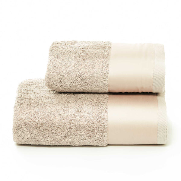 Ensemble d'éponges visage + serviettes d'invités avec volant en satin Garrini Hope Rope online