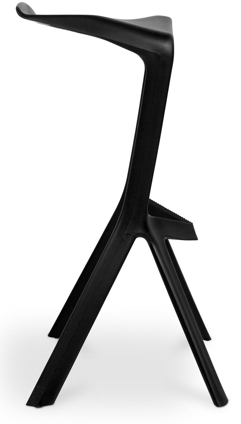 Sgabello da Bar Casa Cucina in Polipropilene Vandi Rosso