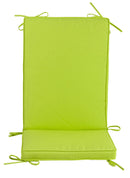 Cuscino con Schienale per Sedie da Giardino 93x41cm Bauer Box Verde Mela
