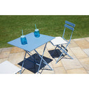 Set da Giardino in Ferro 60X60cm Vorghini Bistrò Quadrato Verde