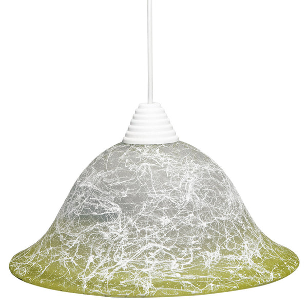 online Suspension D30 1xE27 Cadre Blanc Verre Filament Vert E-Energy Iole