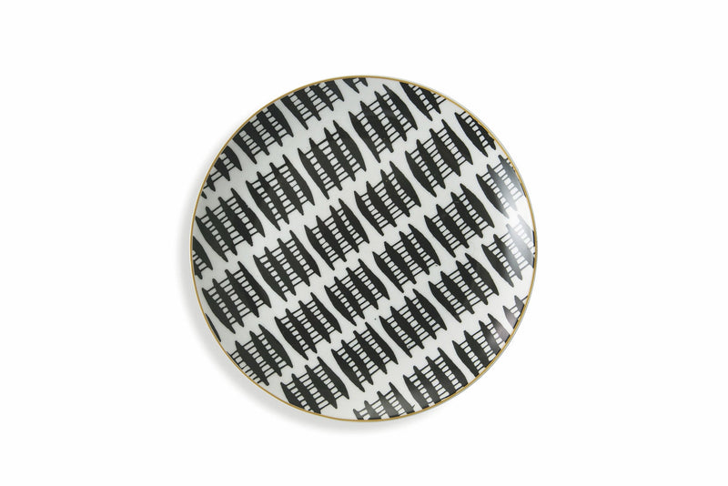 Servizio Piatti 18 Pezzi in Porcellana e Gres Multicolor Villa d'Este Home Tivoli Masai Black