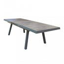 Tavolo Allungabile Seattle 205/265x105x75 h cm in Alluminio Taupe