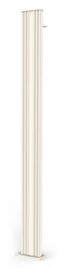 Doccia Solare da Esterno Giardino 30L Miscelatore e Lavapiedi Arkema Spring S Bianco Crema