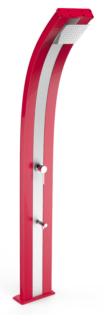 sconto Mitigeur de douche de jardin et lave-pieds Arkema Dada Bande Inox Rouge