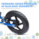 Monopattino per Bambini 5-12 Anni 120x52x80-88 cm Supporta fino a 50 Kg Telaio in Acciaio Blu  