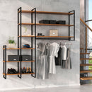 Struttura per Scaffale Lader H1790 Verniciato Nero Acciaio Emuca