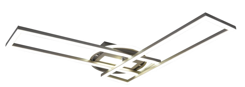 Plafoniera da Interno a LED in Metallo Nichel Satinato 