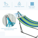 Amaca da Giardino 270x100x94 cm con Supporto in Acciaio Multicolor