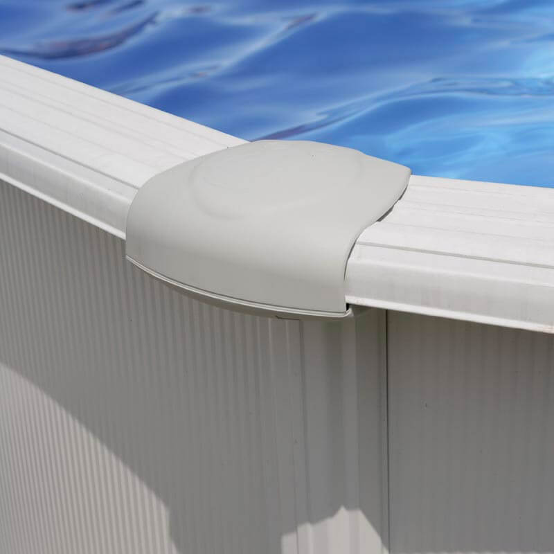 Piscina Ovale Fuori Terra 1000x550xh132 cm in Acciaio e PVC Gre Atlantis