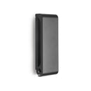 Set 5 Appendiabiti Pieghevoli da Parete in Acciaio e Tecnoplastica Emuca Nero