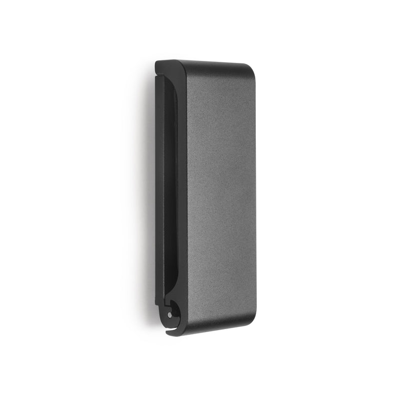 Set 5 Appendiabiti Pieghevoli da Parete in Acciaio e Tecnoplastica Emuca Nero