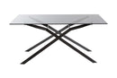 Tavolo 160x90x75 cm in Metallo TFT Glasgow Nero Opaco