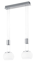 Lampada a Sospensione da Interno a LED in Alluminio Nichel Satinato 