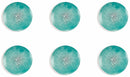 Set 6 Piatti Piani Ø27x2,5 cm in Porcellana Villa d'Este Home Tivoli Marea Dots