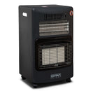 Stufa a Gas Gpl Ventilata da Interno con Ifrarossi e Alogena 4,2 kW Nera