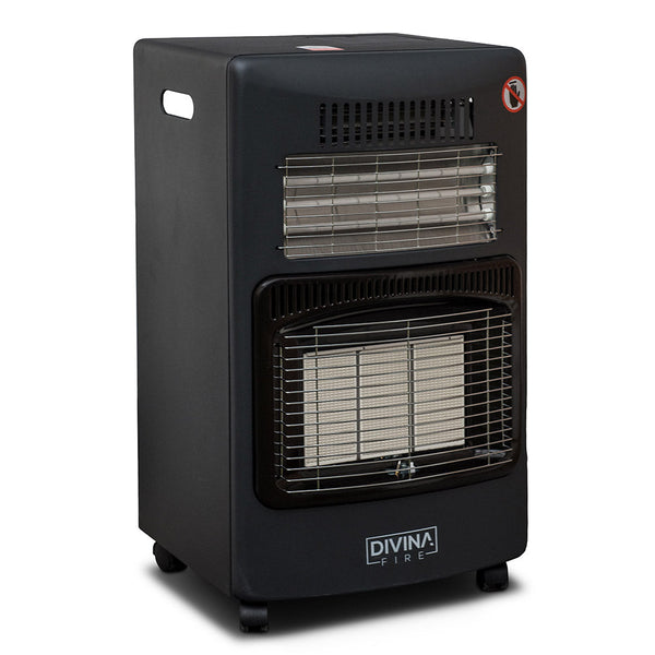 acquista Réchaud à Gaz GPL Ventilé Intérieur avec Ifrarossi et Halogène 4,2 kW Noir