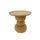 Table basse Alka Ø 41x42 cm en Acier Moutarde