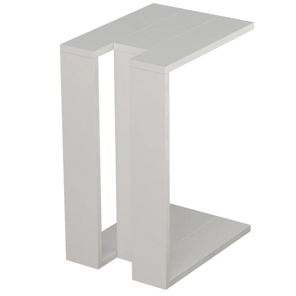Tavolino da Caffè per Soggiorno 57x40x30 cm Laterale Divano in Legno MDF Bianco prezzo