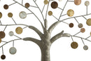 Pannello da Muro Albero della Vita Mirror Ø61x1,8 cm in Ferro e MDF Oro e Naturale