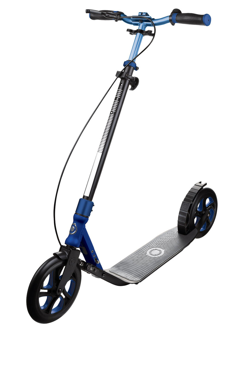 Monopattino 2 Ruote in Alluminio Globber One Nl 230 Ultimate Nero e Blu Colbalto