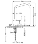 Rubinetto Cucina Miscelatore Monocomando Apell APL12914CR Cromato