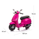 Piaggio Vespa Full Elettrica 12V per Bambini Rosa   