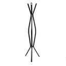Appendiabiti a Stelo in Legno 3 Braccia 60x60H178cm Nero