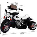 Mini Moto Elettrica per Bambini 6V Police Polizia Nera