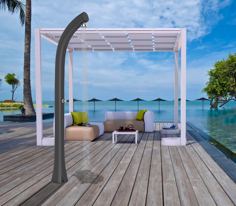 Doccia Solare da Esterno Giardino 30L Miscelatore Arkema Jolly Plus Verde Scuro