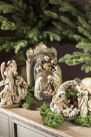 Natività con Grotta H20,5 cm in Resina