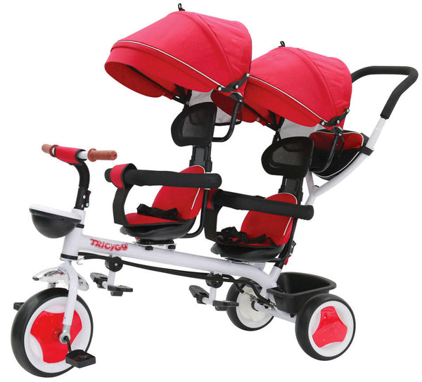 Kidfun Tricygò Poussette tricycle pliante rouge avec siège pivotant à 360° sconto