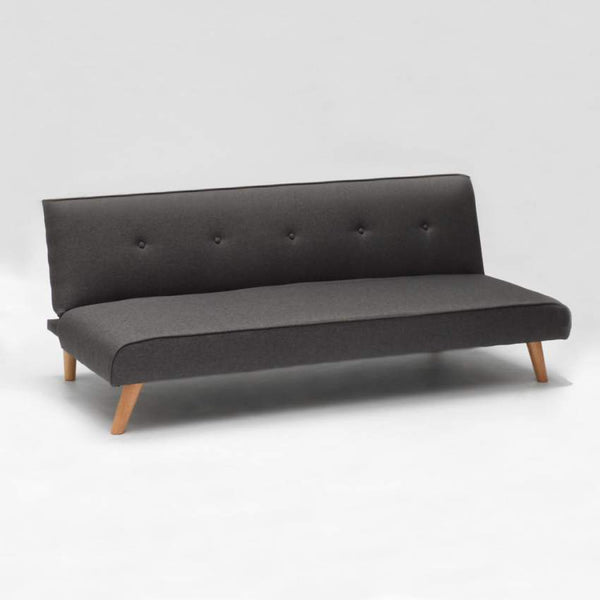 Canapé-lit 178x82x70 cm en tissu gris foncé sconto