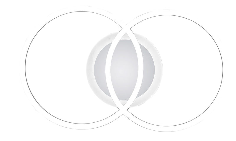 Plafoniera da Interno a LED SMD in Metallo Cromo