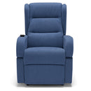 Poltrona Alzapersona Elettrica 71x79x106 cm in Tessuto Bilbao Blu