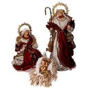 Natività tessuto bordeaux cm xh46