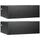 Lot de 2 chevets suspendus 1 tiroir 40x30x15 cm en aggloméré noir
