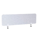 Pannello Fonoassorbente da Banco 140x45 cm Coppia di Morsetti Regolabili da Banco Finitura Grigio    