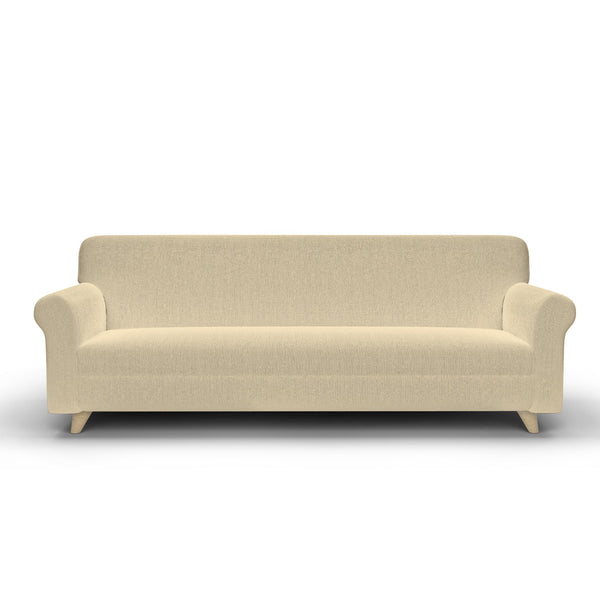 prezzo Housse de canapé extensible 1, 2 et 3 places en tissu crème