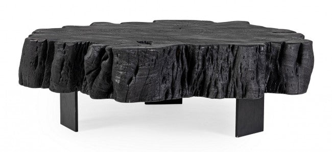 Tavolino 90x90x32h cm Keval Nero