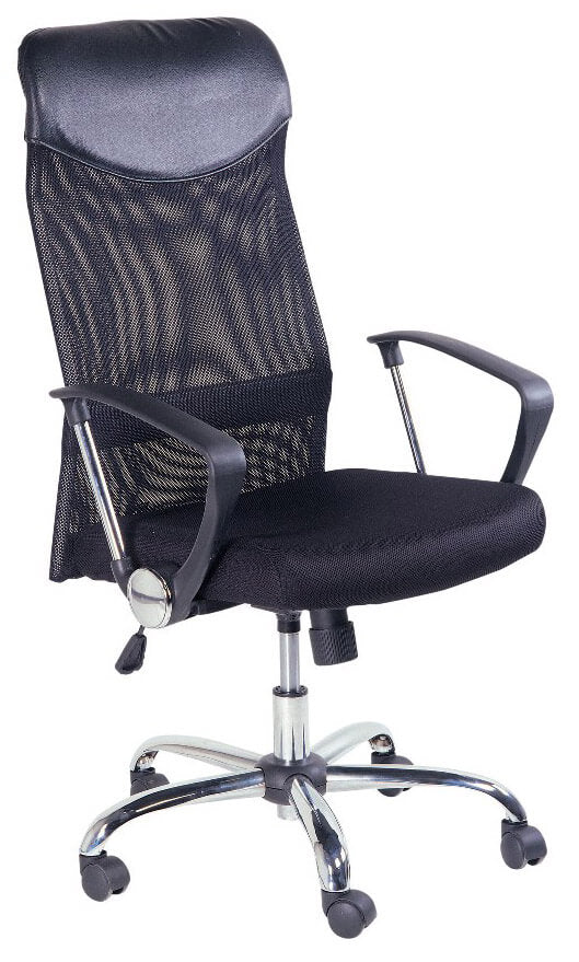 acquista Chaise de bureau exécutif en tissu noir Motti Kody