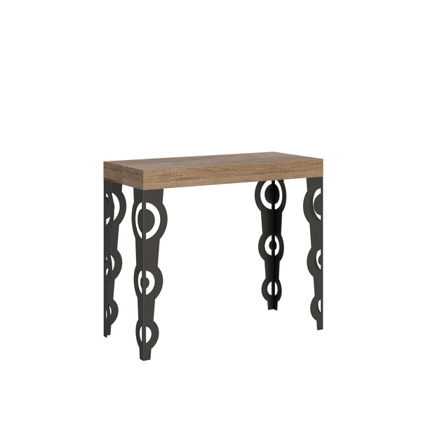 prezzo Console Extensible 90-300x40x77 cm en Mélamine Marron