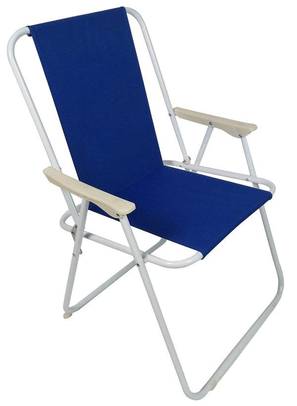 Spiaggina Pliante 57x64x84 cm en Acier et Polyester Bleu Roi sconto