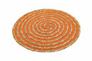 Tovaglietta Tonda in Rafia Ø38 cm Villa d'Este Home Tivoli Spiral