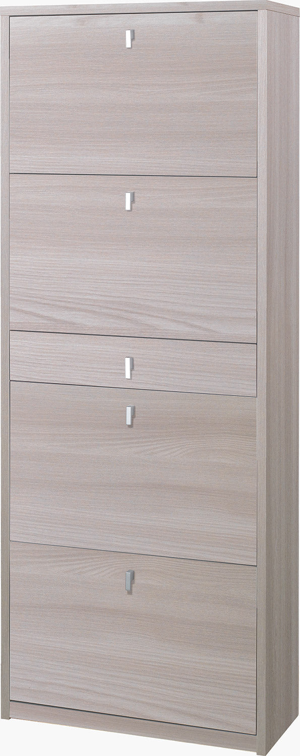 acquista Meuble à Chaussures 4 Portes 1 Tiroir 63x164x29 cm Orme Clair